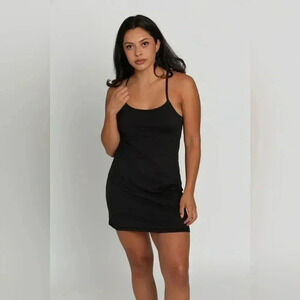 Gold Hinge Black Athletic Dress T Back XS NWT $69